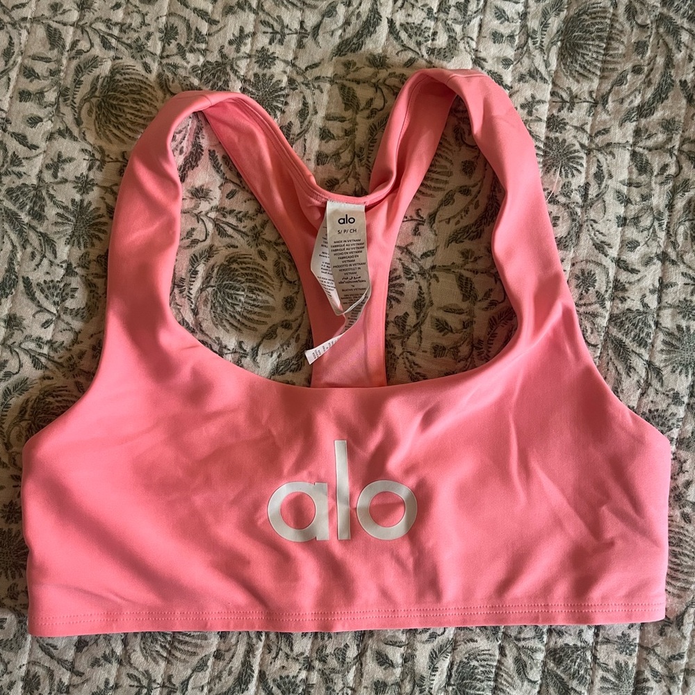 ALO Yoga Light Pink Sports Bra
